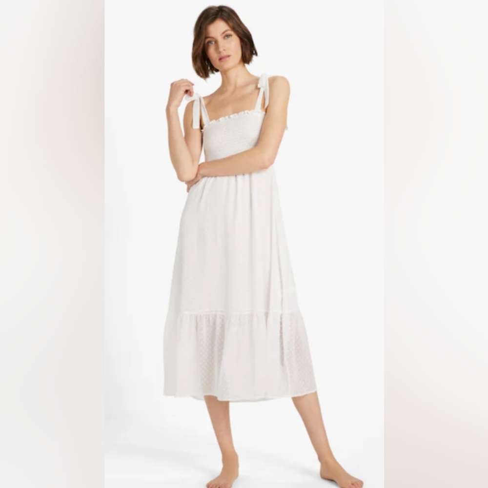 Kate Spade Women's Midi Chemise, Color White, Size Small
